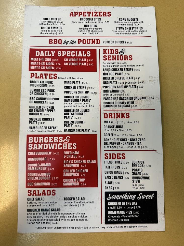 Big John's Treat Shoppe Menu image 1